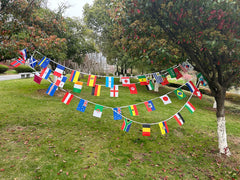 2026 Football Cup Flag 14x21cm Small World Flag Hanging Flag Bar Store Supermarket Cup banner for decoration