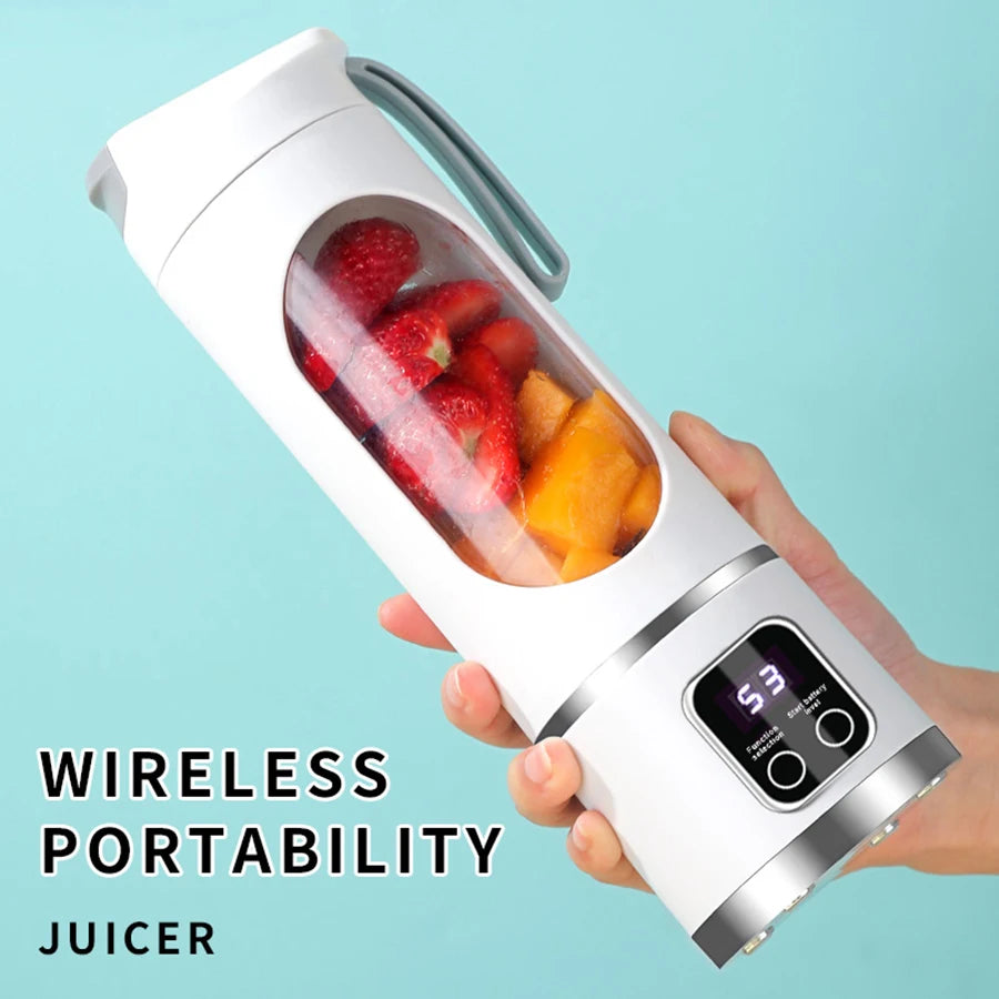 Make your mornings easier with this viral portable blender and juicer - rechargeable via USB, personal wireless blender with stainless steel blades, built to last. * Easy to use  *Lightweight & portable  * Perfect gi