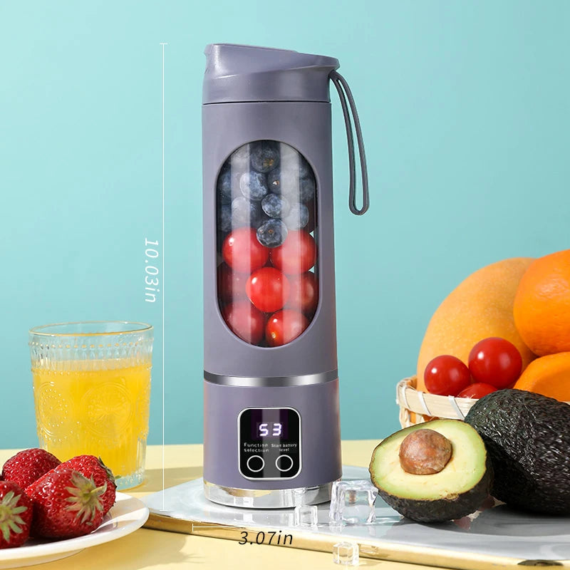 Make your mornings easier with this viral portable blender and juicer - rechargeable via USB, personal wireless blender with stainless steel blades, built to last. * Easy to use  *Lightweight & portable  * Perfect gi
