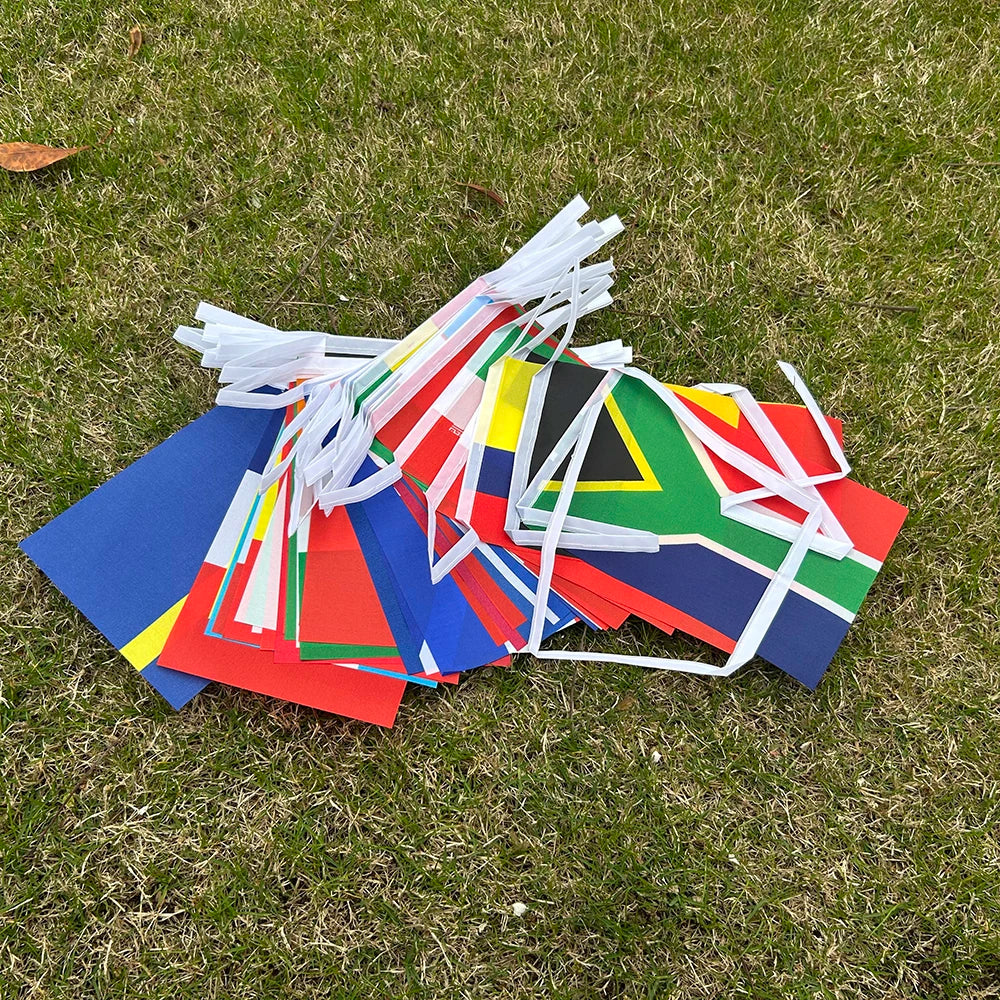 2026 Football Cup Flag 14x21cm  Small World Flag Hanging Flag Bar Store Supermarket Cup banner for decoration