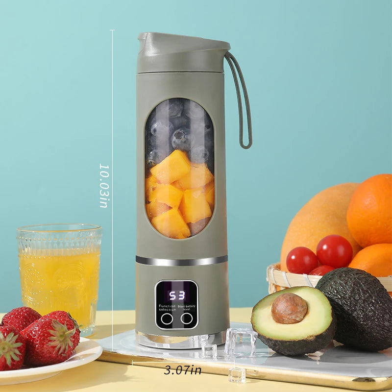 Make your mornings easier with this viral portable blender and juicer - rechargeable via USB, personal wireless blender with stainless steel blades, built to last. * Easy to use  *Lightweight & portable  * Perfect gi